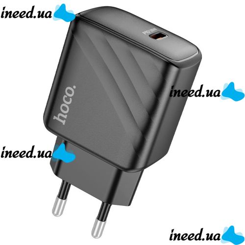 Hoco CS22A PD30W Hoco CS22A PD30W Single Port Type-C USB-C Charger, Hoco Power Adapter Unit for Fast Phone Charging Black
