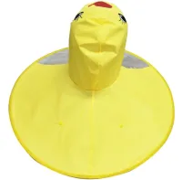 Дитячий непроникаючий дощовик парасолька Baby Rain Coat YM501 Качка Вітрозахисне пончо плащ для захисту від вітру і дощу для дітей качечка Жовтий