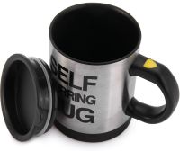Автоматична кружка-мішалка Self Stirring Mug Black 350 мл термокружка з міксером для розмішування цукру кави, пластикова чашка мішалка з кришкою 