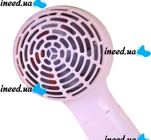 Складаний дорожній фен PRO BaByliss Coco 1000w для укладання і сушіння волосся зі збірною ручкою, насадкою концентратором і терморегулятором Рожевий