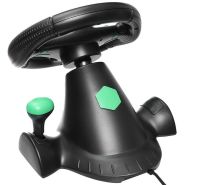 Vibration Steering Wheel 3-in-1 Universal Game Steering Wheel with Pedals and Gearbox for PC/PS2/PS3, Multimedia Sports Steering Wheel for PC