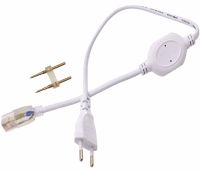 Кабель питания адаптер для светодиодной LED ленты 5050 Foton Power Cable Neon с контроллером 220V IP65, Шнур вилка для светодиодного неона от 220В