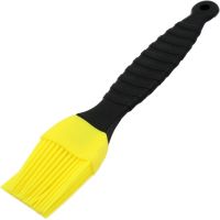 Набір кондитерських силіконових кистей Better Brush з 3 штук з пластиковою ручкою для змазування їжі, випічки, кулінарні пензлики для кухні Жовті