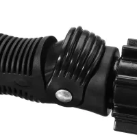 Rotating Car Brush Hose Nozzle Brush Hero for Car, Home, Garden Cleaning, Universal Car Wash Brush with Nozzles Black