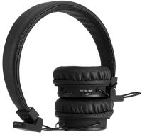 NIA X3 Wireless Over-ear Bluetooth Headphones with MP3 Player and FM Black, Full-size Bluetooth Stereo Headphones with Microphone and Radio Black