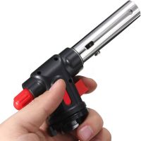 Portable Gas Burner for Canister Multi Purpose Torch No. 504 With Travel Cutter with Piezo Ignition Flame Control Manual Gas Soldering Iron