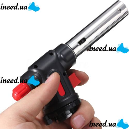 Portable Gas Burner for Canister Multi Purpose Torch No. 504 With Travel Cutter with Piezo Ignition Flame Control Manual Gas Soldering Iron