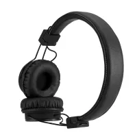 NIA X3 Wireless Over-ear Bluetooth Headphones with MP3 Player and FM Black, Full-size Bluetooth Stereo Headphones with Microphone and Radio Black