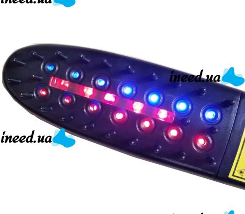 Electric Laser Comb Power Grow Comb BOS-25 against hair loss and for hair Growth with a manicure set for alignment on batteries Black