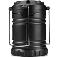 Світлодіодний кемпінговий ліхтар Power Line WF86 30LED від батарейок 3W, розкладна лампа ліхтарик на батарейках для аварійного освітлення 3Вт Чорний