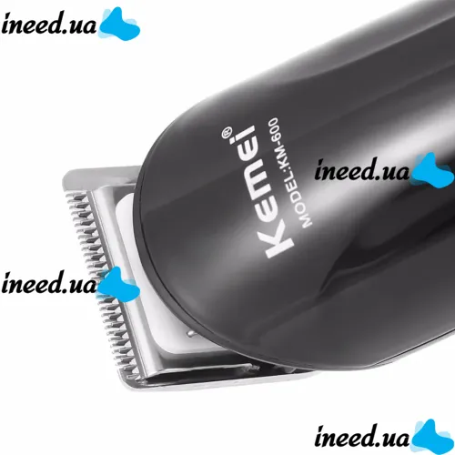 Rechargeable electric shaver, clipper, Kemei KM-600 trimmer for cutting hair, beard, nose and ears, 11 in 1 body kit with attachments, razor trimmer