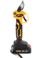 Набор электроинструментов DeWalt 2 в 1 Аккумуляторный секатор DCMPP540P1 и цепная пила DCM160N 24V, Набор инструментов Деволт 2 аккумулятора в кейсе
