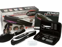 Electric Laser Comb Power Grow Comb BOS-25 against hair loss and for hair Growth with a manicure set for alignment on batteries Black