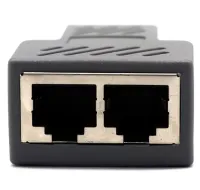 Одноканальний пасивний подвійний перехідник Подовжувач HDMI сигналу-2xRJ45 адаптер Voltronic по UTP кабелю по двом крученим парам до 30м 1080p Чорний