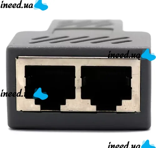 Одноканальний пасивний подвійний перехідник Подовжувач HDMI сигналу-2xRJ45 адаптер Voltronic по UTP кабелю по двом крученим парам до 30м 1080p Чорний