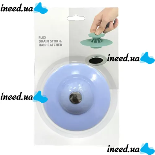 Універсальна силіконова фільтр-заглушка Flex Drain Store для зливу раковини, Пробка пастка для ванн і раковин, фільтр-пробка для ванної та кухні