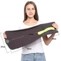 Дорожная подушка-шарф для шеи Supretto Travel Pillow для путешествий, Туристическая флисовая подушка в дорогу и для сна в машину Серая