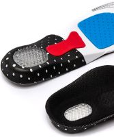 Orthopedic insoles size 39-44 with rigid supinator and gel heel AND195 universal trimmed insoles from flat feet, blisters for shoes
