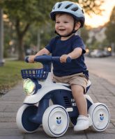 Bambi X-625 children's 4-wheeled treadmill with sound and light effects, HB-QL balance bike for children