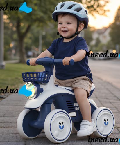 Bambi X-625 children's 4-wheeled treadmill with sound and light effects, HB-QL balance bike for children