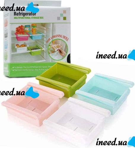 Висувний контейнер для зберігання продуктів в холодильнику Refrigerator Multifunctional Strorage Box, Підвісний додатковий ящик в холодильник