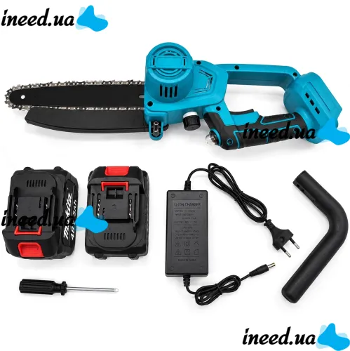 Makita DUC101Z 48V 5Ah 8" Cordless Mini Chain Saw for 2 Batteries, Brushless Electric Saw with Semi-Automatic Chain Lubrication in a Makita Case