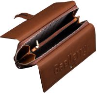 Чоловічий шкіряний гаманець клатч Baellerry Guero S1393 Brown для зберігання кредитних карт монет на змійці, чоловіче портмоне для купюр Коричневий