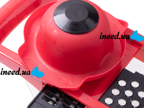 Мультислайсер Mandoline Slicer 6 в 1 Red, Ручна овочерізка для овочів і фруктів з контейнером, Слайсер, Терка міні комбайн 6в1 Червона