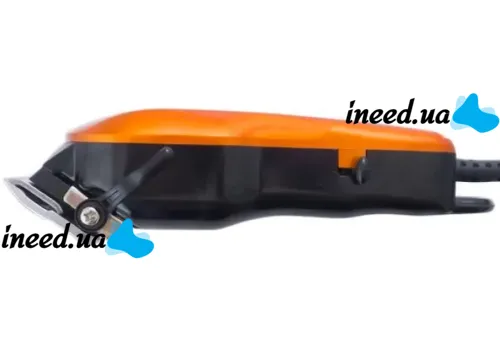 Профессиональная проводная машинка для стрижки волос Gemei GM-1005 4 насадки 15W, Триммер GM1005 с поворотным регулятором длины со съемными насадками