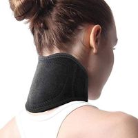 Турмаліновий масажний комір Sunroz Self Heating Neck XL-314 з магнітами, шийний пояс з магнітними вставками Бандаж на шию з підігрівом
