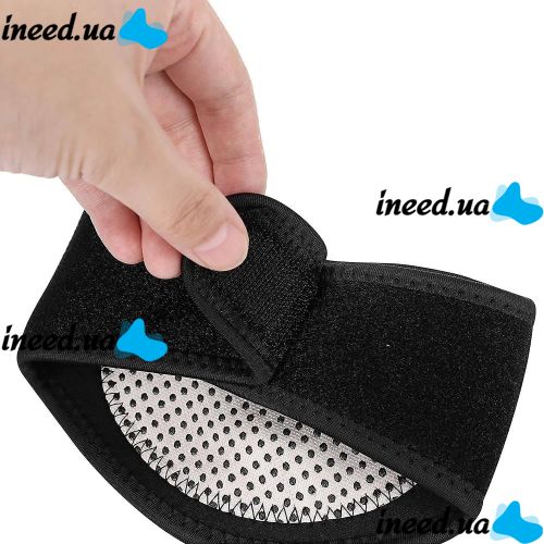 Турмаліновий масажний комір Sunroz Self Heating Neck XL-314 з магнітами, шийний пояс з магнітними вставками Бандаж на шию з підігрівом