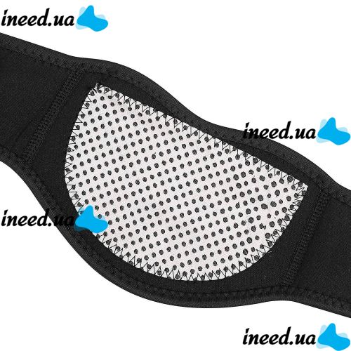 Турмаліновий масажний комір Sunroz Self Heating Neck XL-314 з магнітами, шийний пояс з магнітними вставками Бандаж на шию з підігрівом