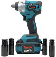 Battery pack for Makita 2in1 Wrench DTW385 Bulgarian DGA506ZPRO 48V 6Ah, A set of power tools for Makita 2 batteries with attachments in a case