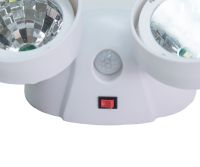 Вуличний настінний світлодіодний ліхтар прожектор Cordless Night Eyes ULK-N22 з датчиком руху, бездротовий світильник на стіну від батарейок Білий
