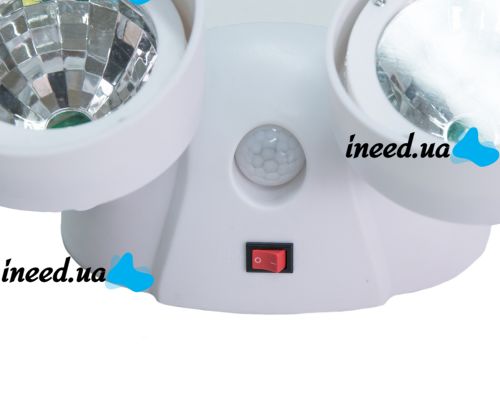 Вуличний настінний світлодіодний ліхтар прожектор Cordless Night Eyes ULK-N22 з датчиком руху, бездротовий світильник на стіну від батарейок Білий