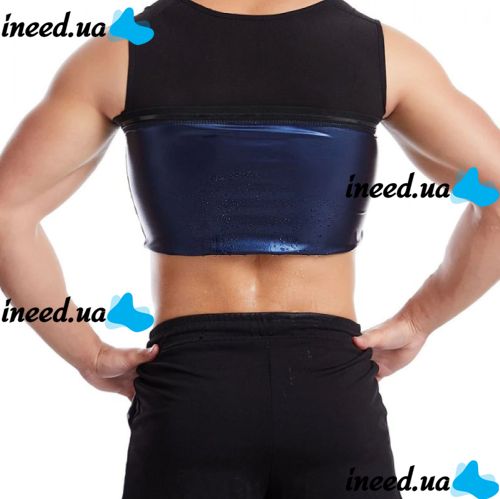 Men's Slimming Sweat Shaper Men's Slimming T-shirt with Sauna Effect, Men's Sports Sauna T-shirt M/L XL/XXL Black