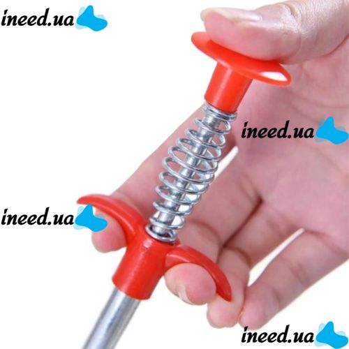Retractable Pipe probe for cleaning blockages Toilet dredger 60 cm, Cleaning tool claw Flexible cable for cleaning sewer Pipes