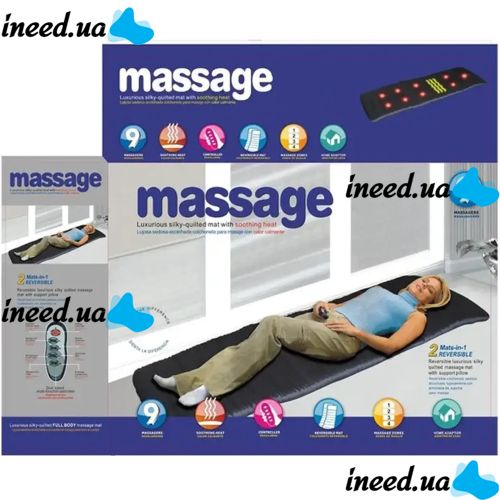 Vibrating Massage mattress, Massage Mats with heating and remote control, electric vibration massage massager for the whole body