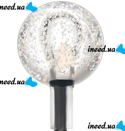 Уличная садовая гирлянда лампочки RGB Crystal Balls Lights 6 метров 20 LED фонариков на солнечной батарее, Водонепроницаемые фонарики Solar для сада