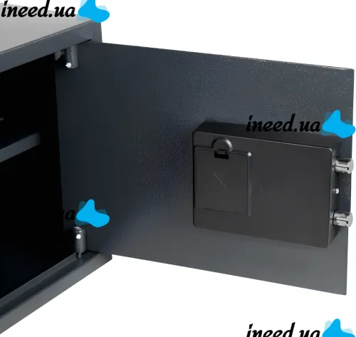 Electronic safe Malatec S8799 with 2 keys for storing money and valuables, furniture mini safe with electronic code and key Black