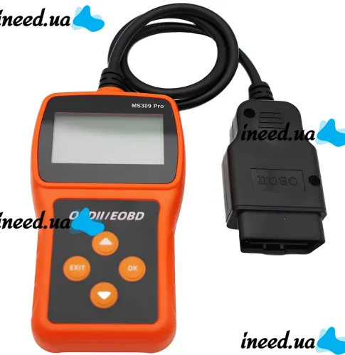 Автомобільний сканер OBDII/EOBD MS309PRO для діагностики помилок двигуна авто, детектор несправності, діагностичний автосканер з дисплеєм OBD2