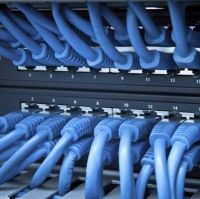 Високошвидкісний мережевий LAN кабель патч корд UTP Cat5e 25 метрів RJ - 45 для підключення до комп'ютера Інтернету, комутаційний ethernet шнур Синій