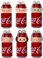 Children's plush toy The Monsters Labubu Coca Cola 15cm, Soft collectible Labubu surprise figurine in a Coca Cola can for kids