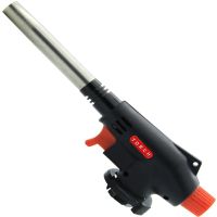 Portable Gas Burner for Canister Multi Purpose Torch No. 504 With Travel Cutter with Piezo Ignition Flame Control Manual Gas Soldering Iron