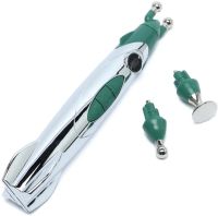 Массажная ручка с 3 насадками головками для терапии Rocket Pain Relief Pen 3 в 1 импульсный ручной акупунктурный массажер для снятия боли всего тела