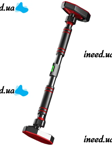 RPM Sports DL-413 65-100 cm telescopic pull-up bar with level and rings, door bar AND5364