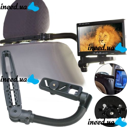 Universal mount monitor holder on the headrest of the chair Bracket monitor DK-802, Adjustable bracket on the front seat for the DK802 screen