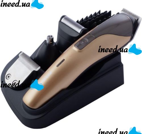 ProMozer MZ-2017 Cordless Universal Trimmer MZ2017 with stand ProMozer MZ-2017 7 attachments for trimming beard hair nose and ears Cordless Universal Trimmer MZ2017 with stand