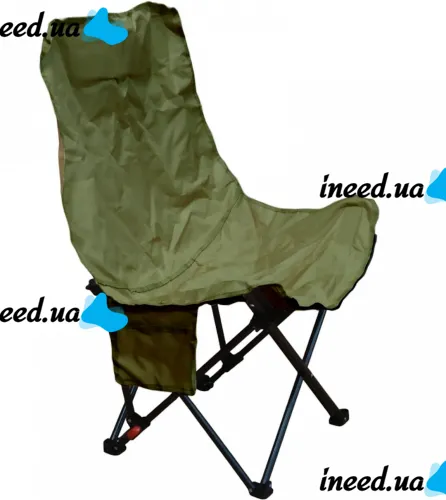 Раскладное кресло шезлонг Lesko DL-274 Green до 120 кг для кемпинга 160х55х60 см складной туристический лежак раскладушка в чехле Зеленый Ranger