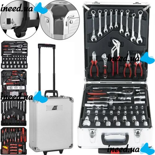 Автомобільний набір інструментів Tool Set MD-16064 187 предметів з тріскачкою для машини і вдома Комплект ручного інструменту MAG-835 у валізі